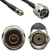 522175 Intellinet Antenna Cable CFD200 N Type Male Connector and RP SMA Female Connector 7.5 metre Cable L