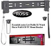 ROLPSRFS400 Ross Essentials series Low Profile 3270 inch Flat to Wall LCD TV Mount Bracket Retail Bo  1 Year