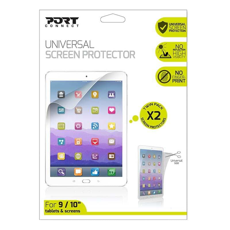 180641 Port Connect Universal Screen Protector for 11" Tablets Twin Pack Clear 180641 Port Connect Universal Screen Protector for 11" Tablets Twin Pack Clear