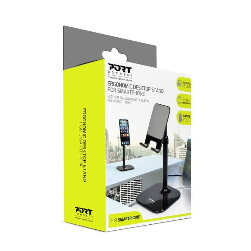 901106 Port Connect Ergonomic Adjustable Smartphone Stand 901106 Port Connect Ergonomic Adjustable Smartphone Stand