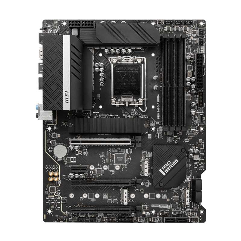 PROZ690ADDR4 MSI PRO Z690A DDR4 LGA1200 Motherboard  Supports 12th Gen Intel Core Processors Pentium Gold and