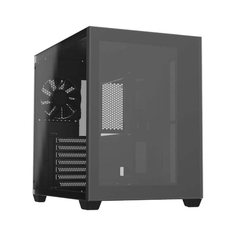 CMT380B FSP CMT380B ATX Gaming Chassis Tempered Glass side panel  Black